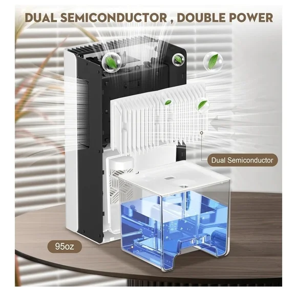 ToLife Dehumidifier for Home, 1000 sq.ft Dehumidifiers for Basement Bedroom Bath - Picture 3 of 7